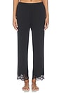 view 5 of 4 Sarafina Solid Bamboo Knit Cami Pant Set in Black