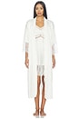 view 5 of 5 Skyler Solid Stretch Charm Chemise in Ivory