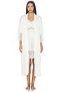 view 1 of 4 Skyler Solid Stretch Charm Robe in Ivory
