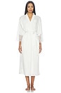 view 2 of 4 Skyler Solid Stretch Charm Robe in Ivory