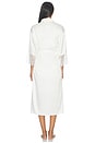 view 5 of 4 Skyler Solid Stretch Charm Robe in Ivory