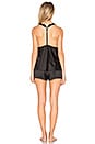 view 3 of 6 Showstopper Charmeuse Cami & Lace Short Set in Black