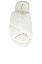 view 4 of 5 Sherpa Victoria Criss Cross Slippers in Ivory