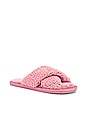 view 2 of 5 Sherpa Victoria Criss Cross Slippers in Pink
