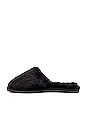 view 5 of 5 Victoria Teddy Slippers in Black