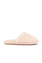 view 1 of 5 Victoria Teddy Slippers in Whisper Pink