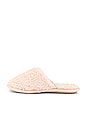 view 5 of 5 Victoria Teddy Slippers in Whisper Pink
