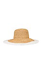 view 3 of 3 Lucia Brim Sunhat in Natural & White