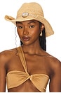 view 1 of 4 Kelli Cowboy Hat in Natural & Silver