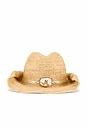 view 2 of 4 Kelli Cowboy Hat in Natural & Silver