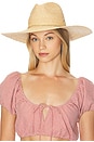 view 1 of 4 Scottie Fedora Hat in Natural & Gold