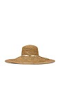 view 3 of 3 SOMBRERO FEDORA MARIE in Cement & Gold