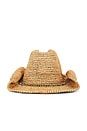 view 1 of 2 Kendra Lux Cowboy Hat in Fawn & Rose Gold