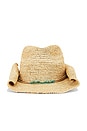 view 1 of 2 Tanya Crochet Raffia Cowboy Hat in Natural