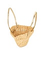 view 4 of 4 Salerno Small Tote in Natural & Gold