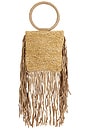 view 1 of 4 Modica Clutch in Natural & Gold
