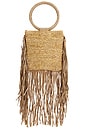 view 2 of 4 Modica Clutch in Natural & Gold