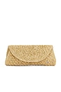 view 1 of 4 Rimini Clutch in Natural & Gold