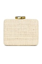 view 1 of 4 Zannone Clutch in Natural & Silver