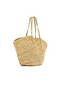 view 3 of 4 Sapelo Tote in Natural & Gold