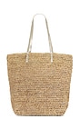 view 1 of 4 Tybee Tote in Almond & Silver