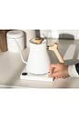 view 5 of 5 Stagg EKG Pro Electric Kettle in Matte White & Maple