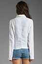 view 3 of 4 Linen Jade Jacket in White