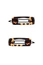 view 1 of 1 Mini Cutout Rectangle Tige Boule Barrette in Tokyo