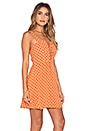 view 2 of 4 Leila Lace Up Mini Dress in Pumpkin Seeds