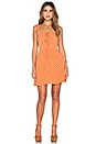 view 4 of 4 Leila Lace Up Mini Dress in Pumpkin Seeds