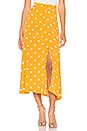 view 1 of 4 Sophia Skirt in Yellow Dot in Yellow Polka Dot