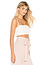 view 2 of 4 Alexis Crop in White Rayon