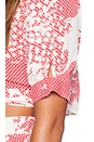 view 5 of 5 Thats a Wrap Crop Topin Red Tastic in Redtastic