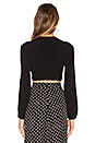 view 3 of 4 TOP CORTO THAT'S A WRAP in Black