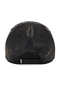 view 2 of 2 Coil Leather Cap in Black