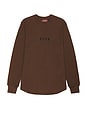 view 1 of 3 AG Long Sleeve Waffle Shirt in Taupe