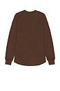 view 2 of 3 AG Long Sleeve Waffle Shirt in Taupe