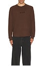 view 3 of 3 AG Long Sleeve Waffle Shirt in Taupe