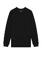 view 1 of 3 Anderson Long Sleeve Waffle Shirt in Black