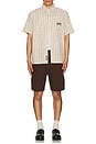 view 5 of 5 Manners Check Short Sleeve Shirt in Taupe