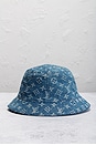 view 2 of 10 Louis Vuitton Denim Bucket Hat in Blue