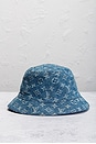 view 3 of 10 Louis Vuitton Denim Bucket Hat in Blue