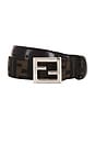 view 1 of 6 Fendi Zucca Canvas Belt in Brown