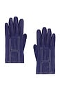 view 1 of 7 Hermes Gloves in Blue