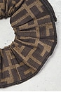 view 4 of 5 Fendi Zucca Scrunchie in Brown