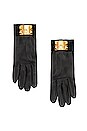 view 1 of 8 Hermes Leather Gloves in Black