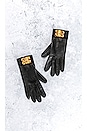 view 2 of 8 Hermes Leather Gloves in Black