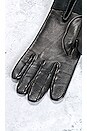 view 7 of 8 Hermes Leather Gloves in Black