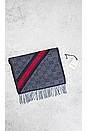 view 3 of 7 Gucci Monogram Scarf in Blue