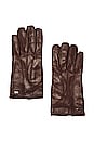 view 1 of 5 Fendi Sheepskin Gloves in Dark Brown